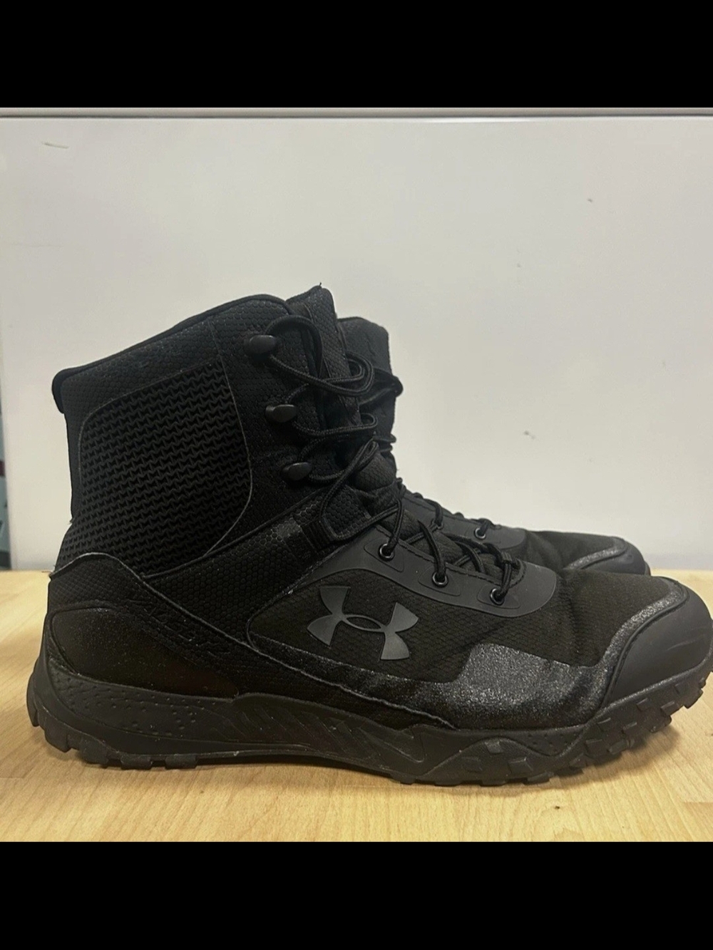 Under Armour Men's All-Black Tactical Lace-Up Boots